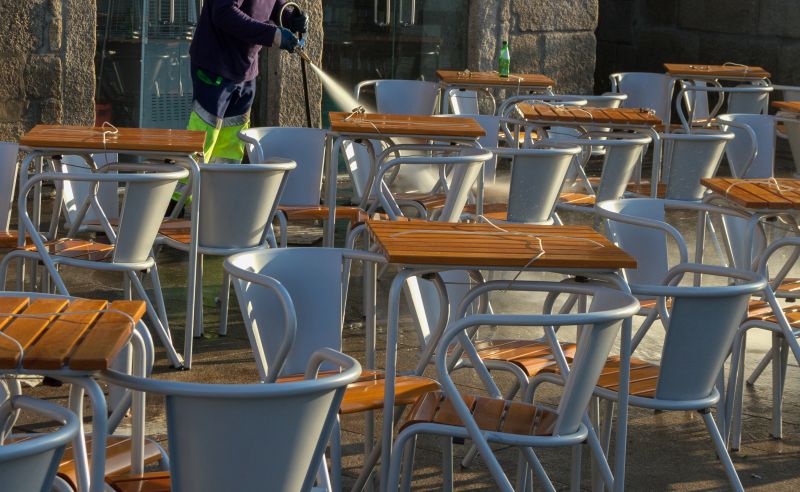 Cleaned Patio with Brightened Surface